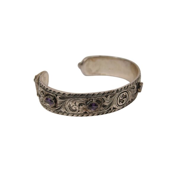 Gucci Tiger Head Le Marche Des Merveilles Bracelet 18 925 Sterling SilverBangle - Picture 7 of 9